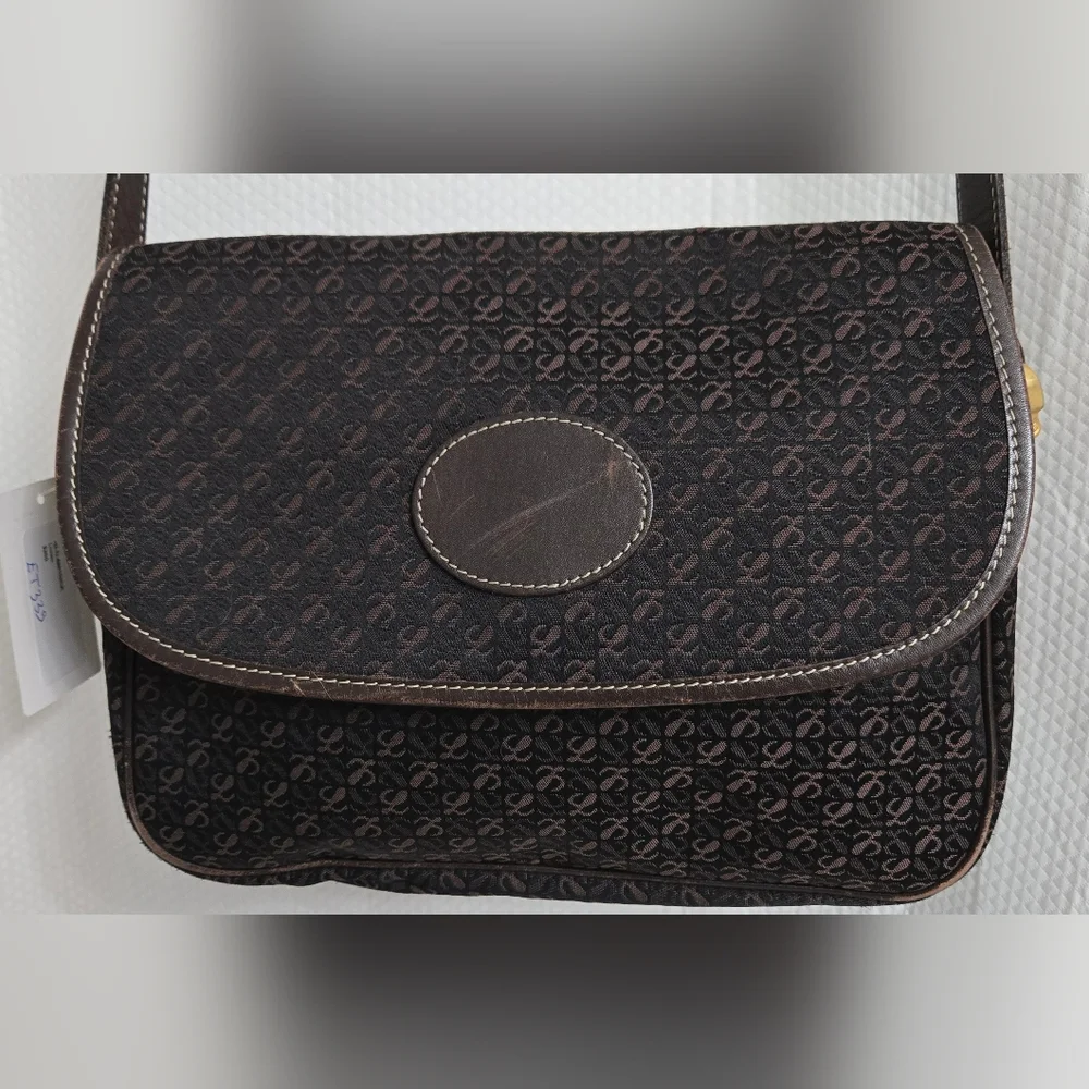 EUC Rare Vintage Loewe Monogram Shoulder Bag